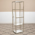4 Shelf Glass Bookcase Z5177