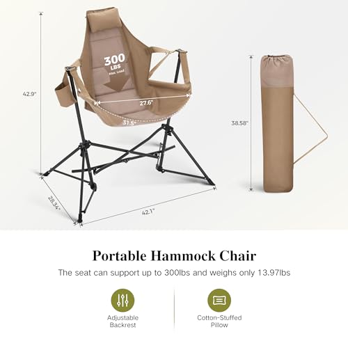Blue Adjustable Folding Camping Chair with Cup Holder C7419