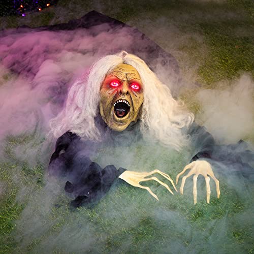 Zombie Halloween Decoration with Sound Effect & Lighted Eyes O935991