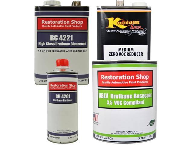 British Racing Green Urethane Basecoat Clearcoat Car Auto Paint Medium Gallon Kit N4228