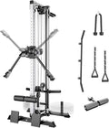 Cable Machine with Leg Holder, LAT Bar, Foot Board Accessories X739641