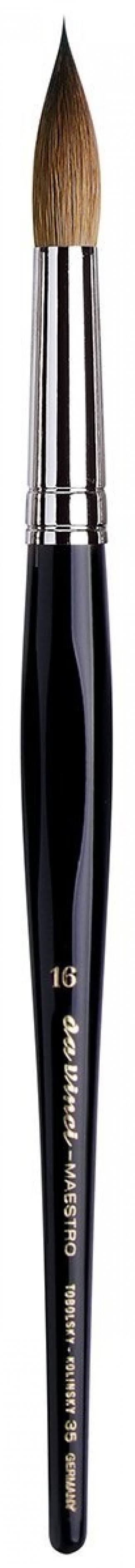 Round Long Taper Kolinsky Red Sable Paint Brush, Size 16 W142844