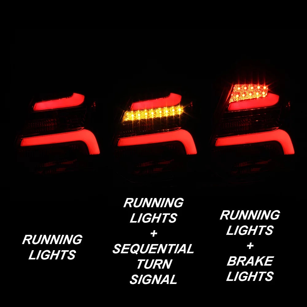 For 2012-2014 Ford Focus Hatchback LED Tail Lights Left+Right Pair V94888