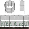 Mesh Decorative Garden Fence 10 Pack, 38.5in x 10ft Rustproof Metal Wire Panel R680854