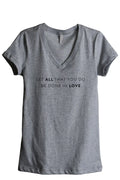 Heather Grey Relaxed V-Neck T-Shirt B5840