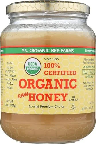 Certified Organic Raw Honey 32oz Pack of 2 K38606