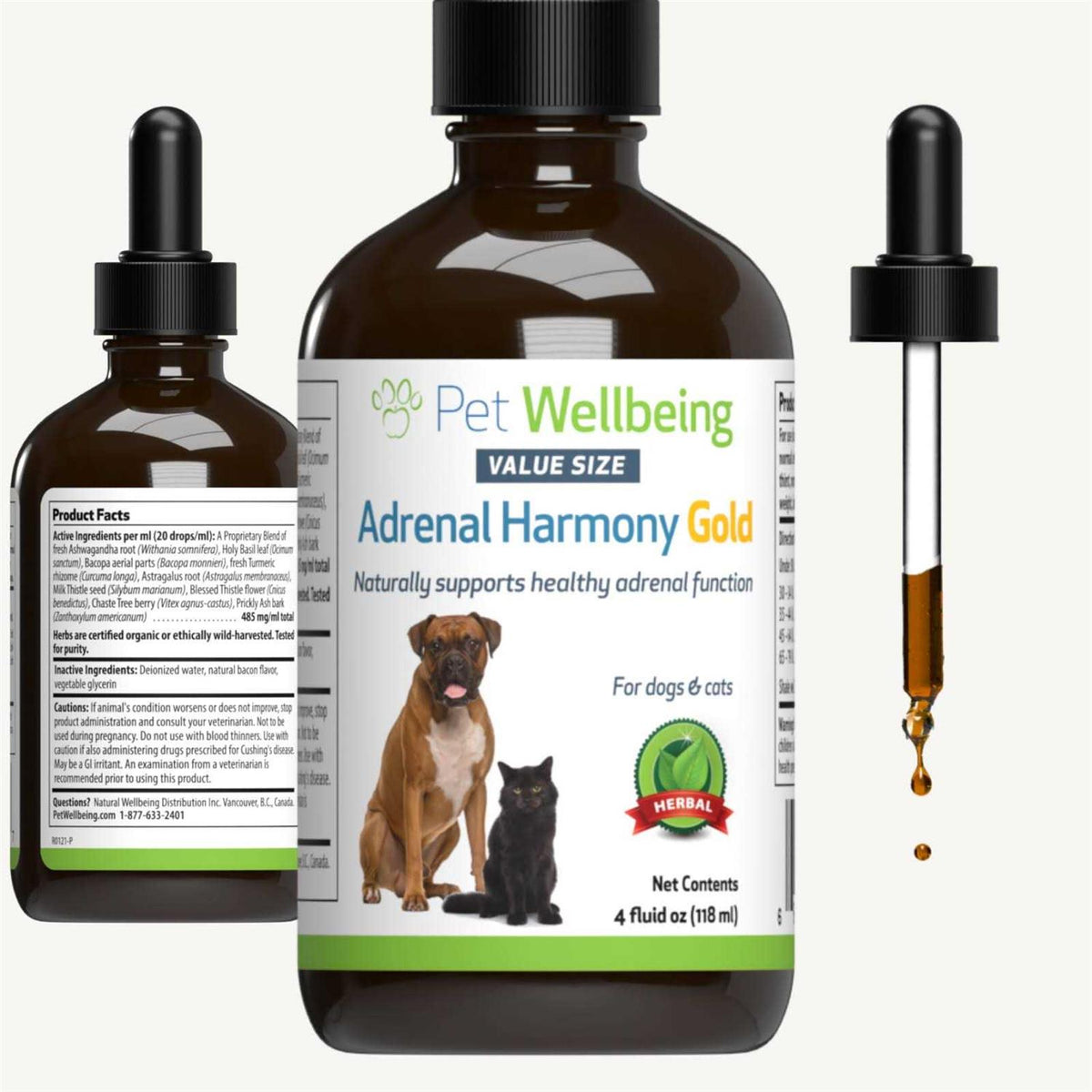 Adrenal Harmony Gold Dog Supplement U29626