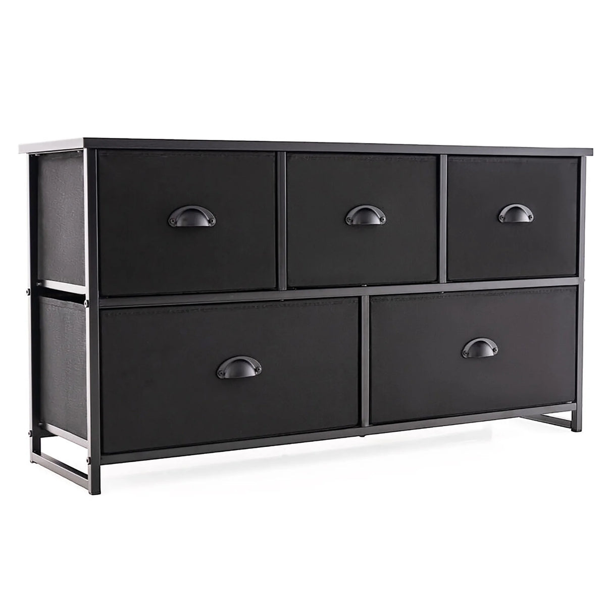 5 Drawer Dresser with Fabric Bins L75097