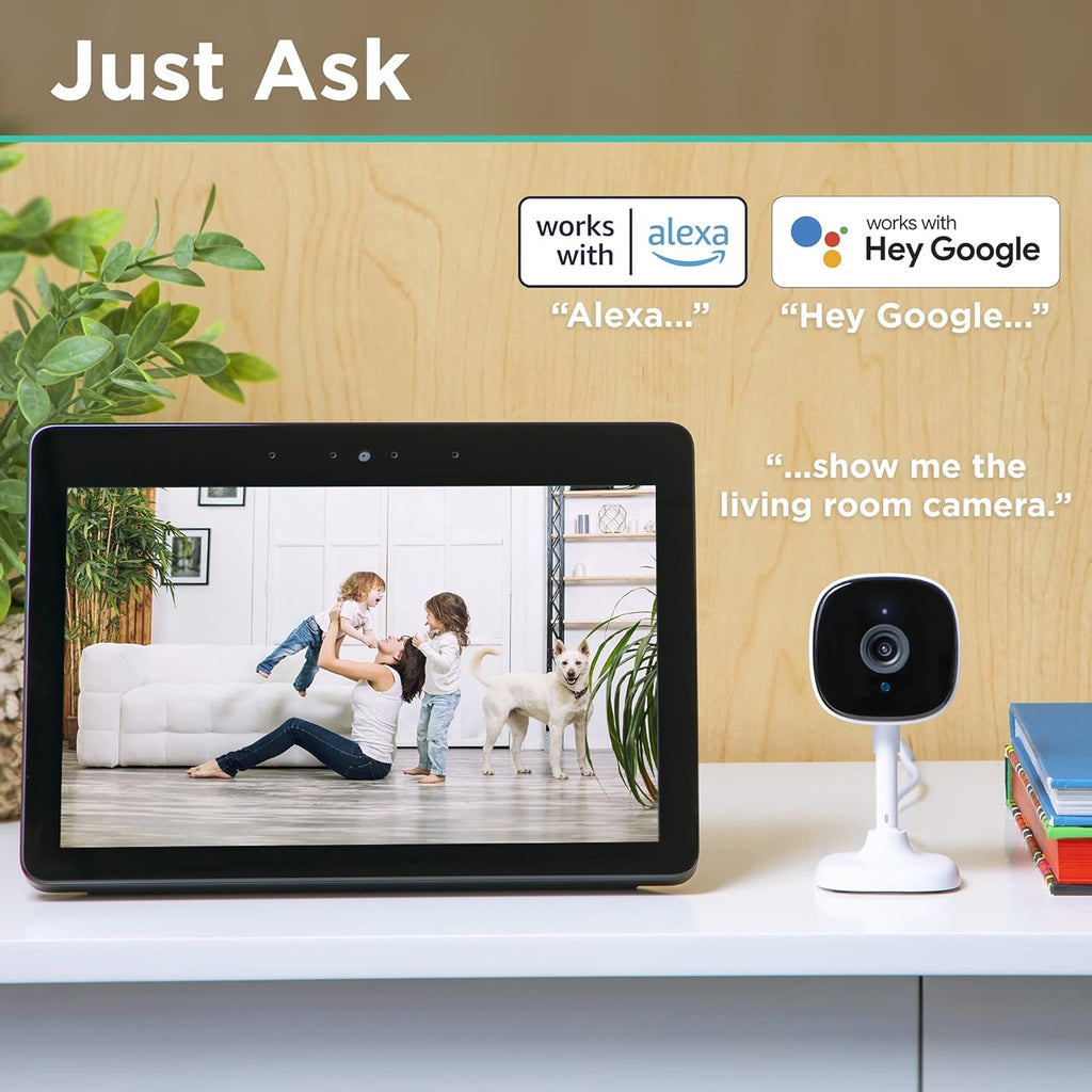 2 Pack Wi-Fi Smart Indoor Camera with 2-Way Audio and Night Vision F132738