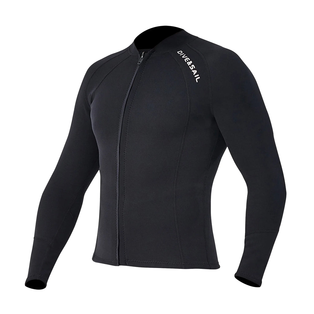 2mm Neoprene Front Zipper Wetsuits Jacket Long Sleeves Z4830