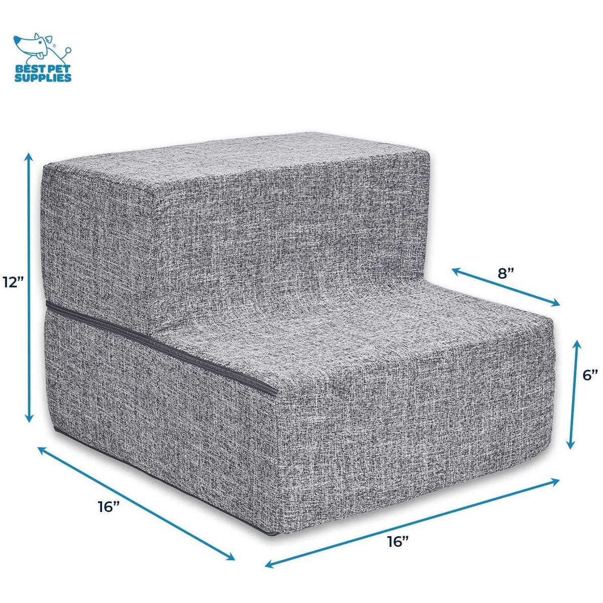 Foldable Pet Steps/Stairs with CertiPUR-US Certified Foam G3278