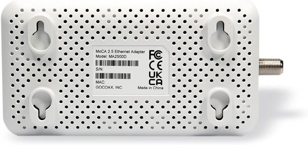 MoCA 2.5 Adapter with 2.5GbE Ethernet Port, White P496631