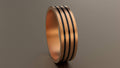 Brushed Rose Gold 6mm Groove Wedding Band 10kt / 7.5 F38007
