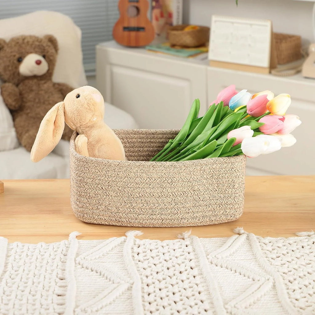 Small Storage Baskets 3 Packs Green 11.5x7.5x4.7” Y1150