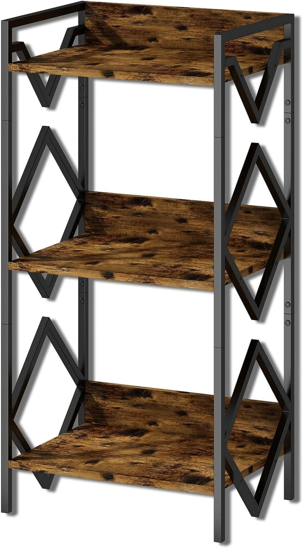 3-Tier Metal Shelf Black N703379