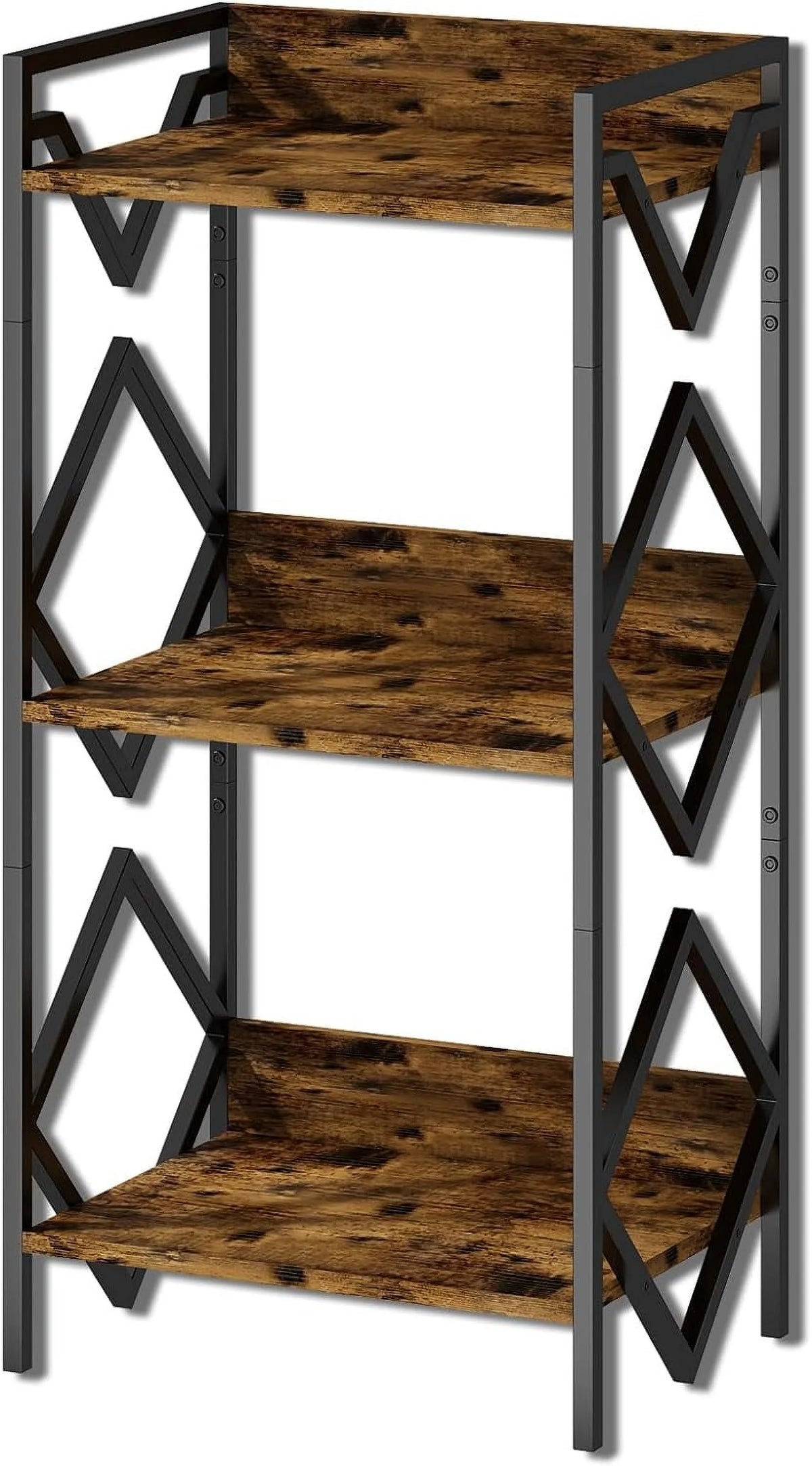 3-Tier Metal Shelf Black N703379