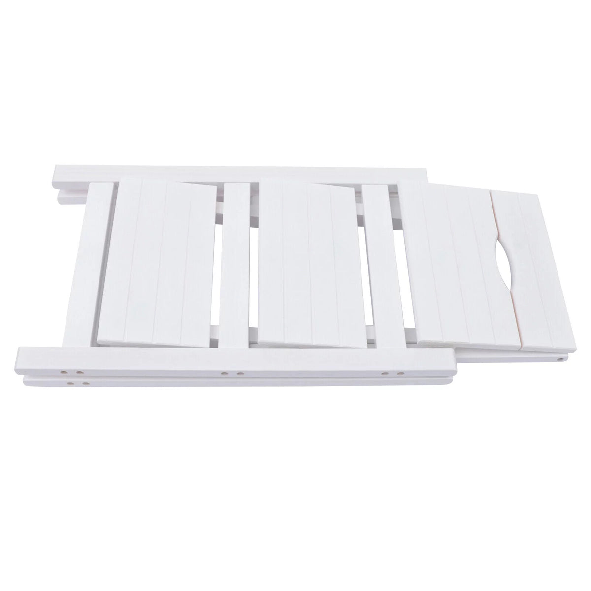 Folding Wooden Step Stool Anti-Slip White G4516