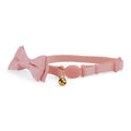 Blue Seersucker Breakaway Bowtie Kitten Collar I946