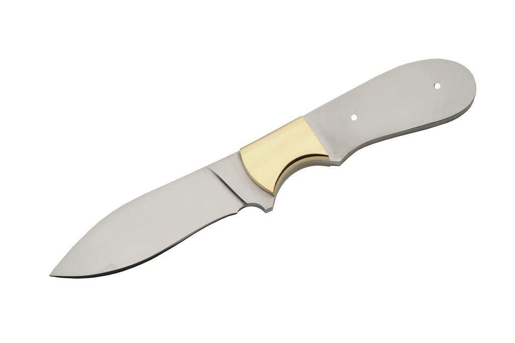 7.75" Full Tang Stainless Steel Drop Point Knife Blade Blank H382