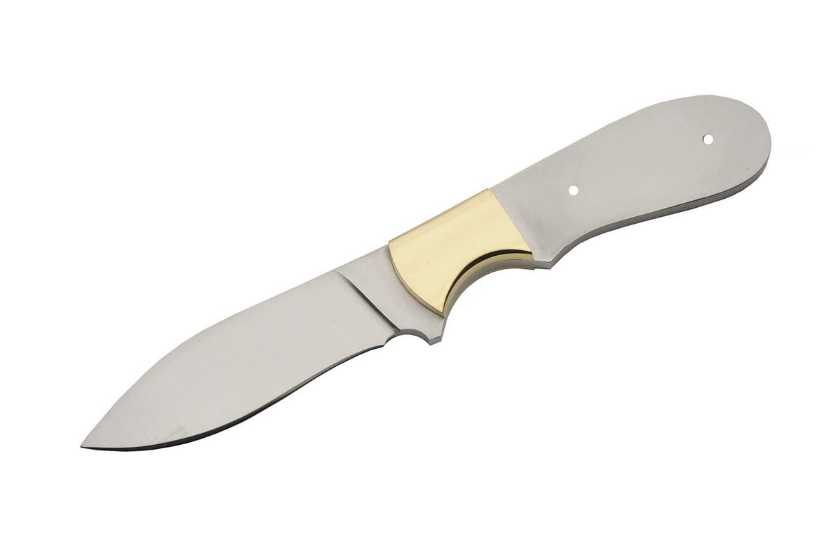 7.75" Full Tang Stainless Steel Drop Point Knife Blade Blank H382