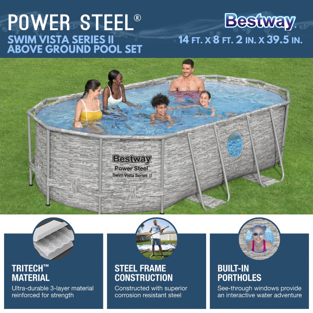 14' x 8'2 Above Ground Pool Set J7476