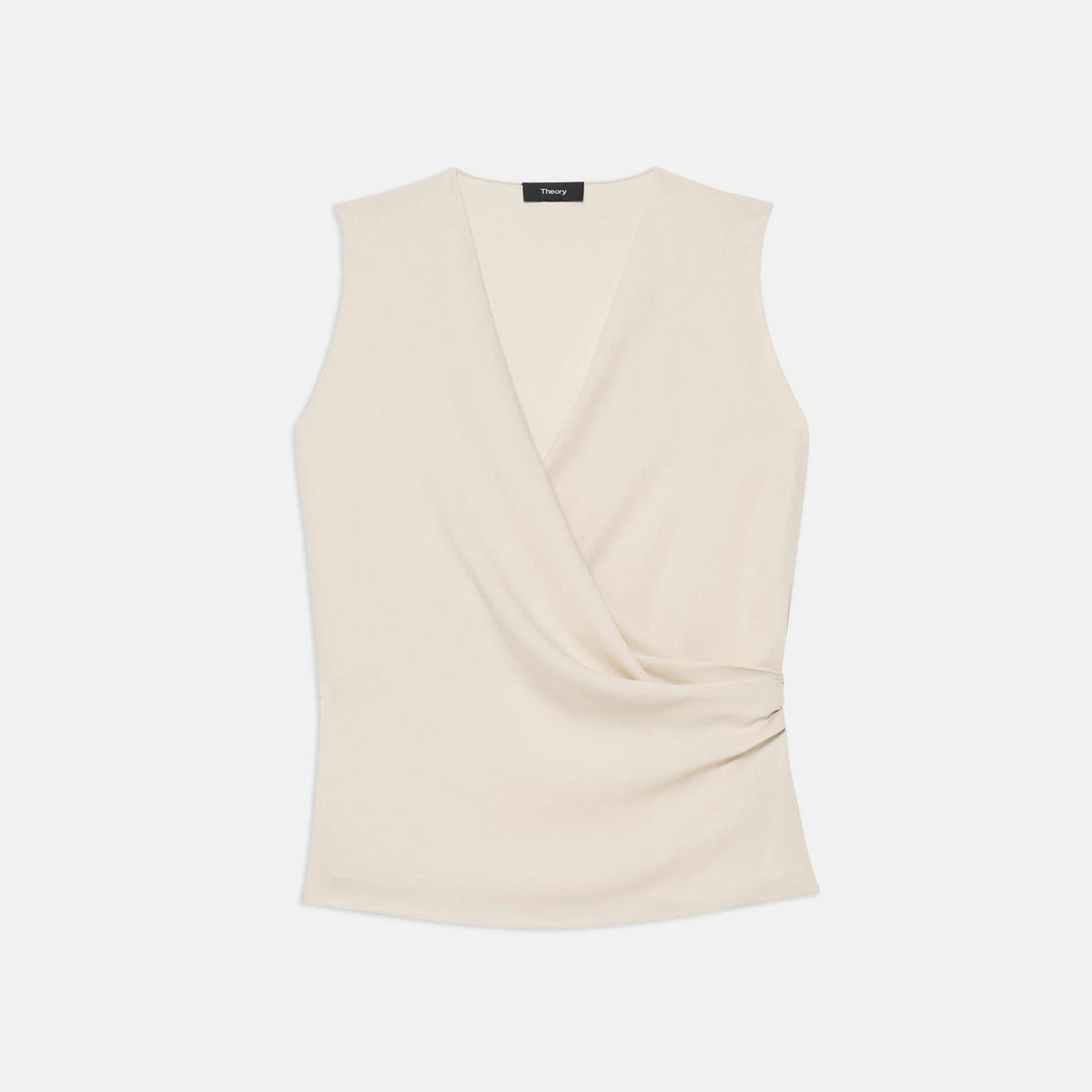 White Silk Georgette Shell Top N167800