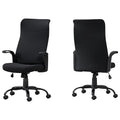 Set of 2 Black Upholstered Office Chairs S885
