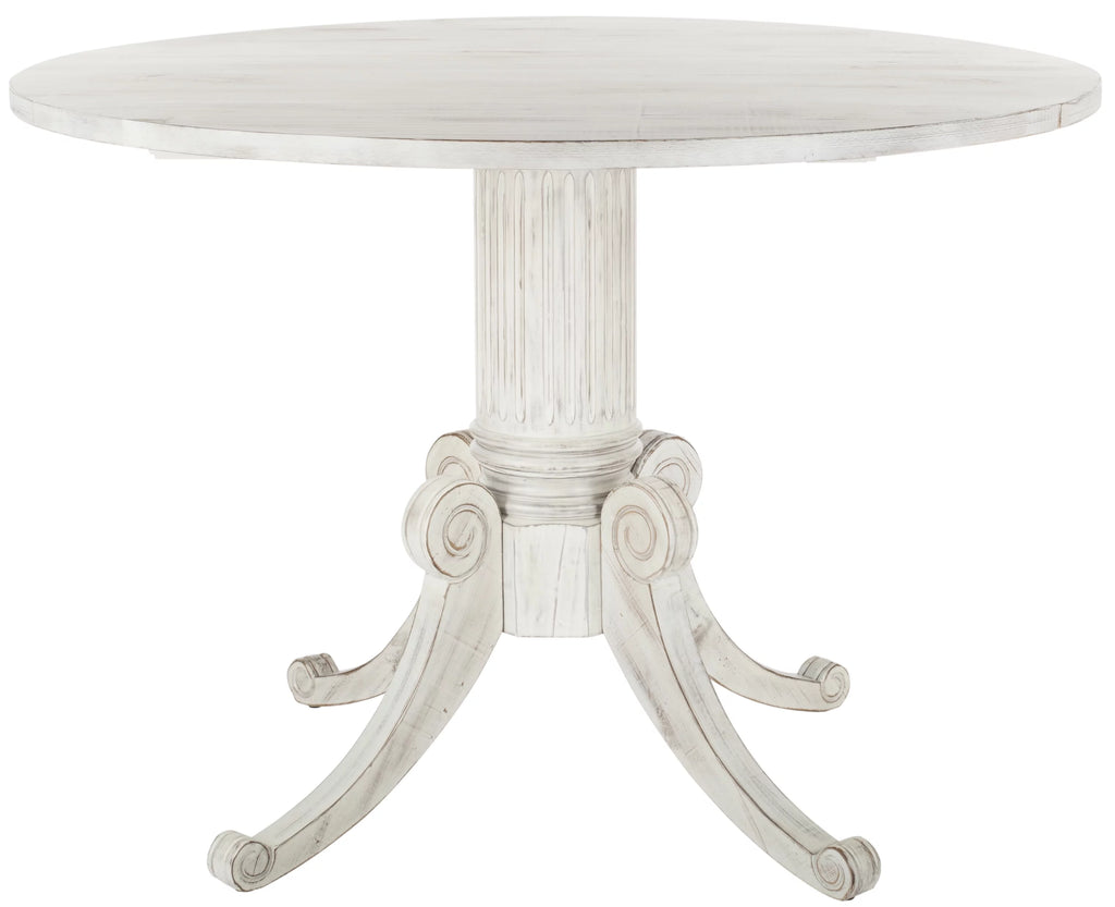 Antique White Foldable Leaf Dining Table U90850