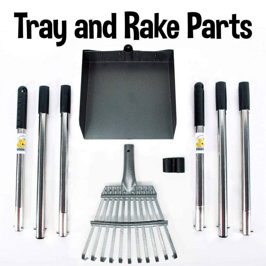 Metal Long Handle Tray and Rake Pooper Scooper L1841