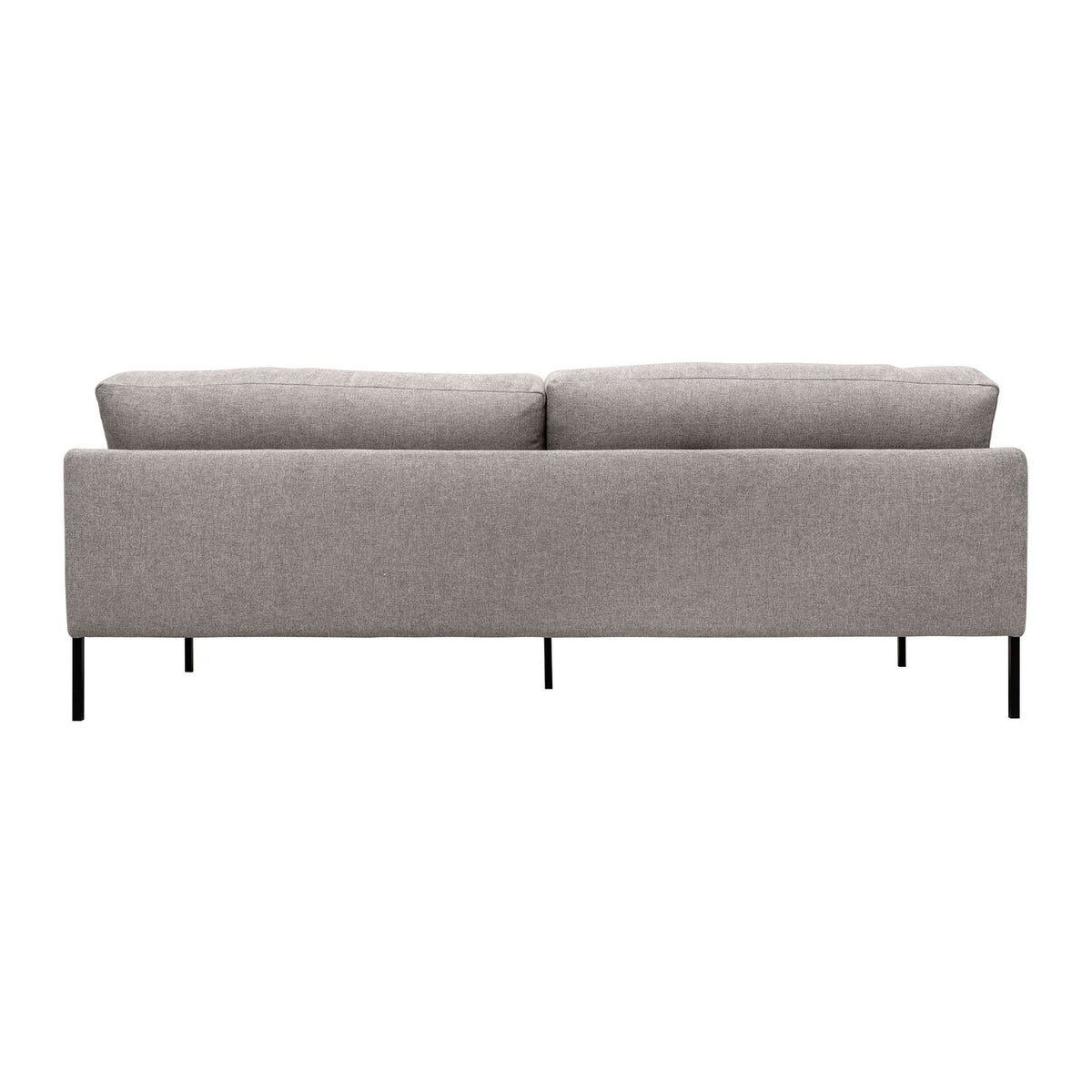 Gray Upholstery Button Tufted Sofa with 2 Throw Pillows U3108