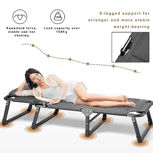 Portable Folding Camping Cot with Pillow J12885