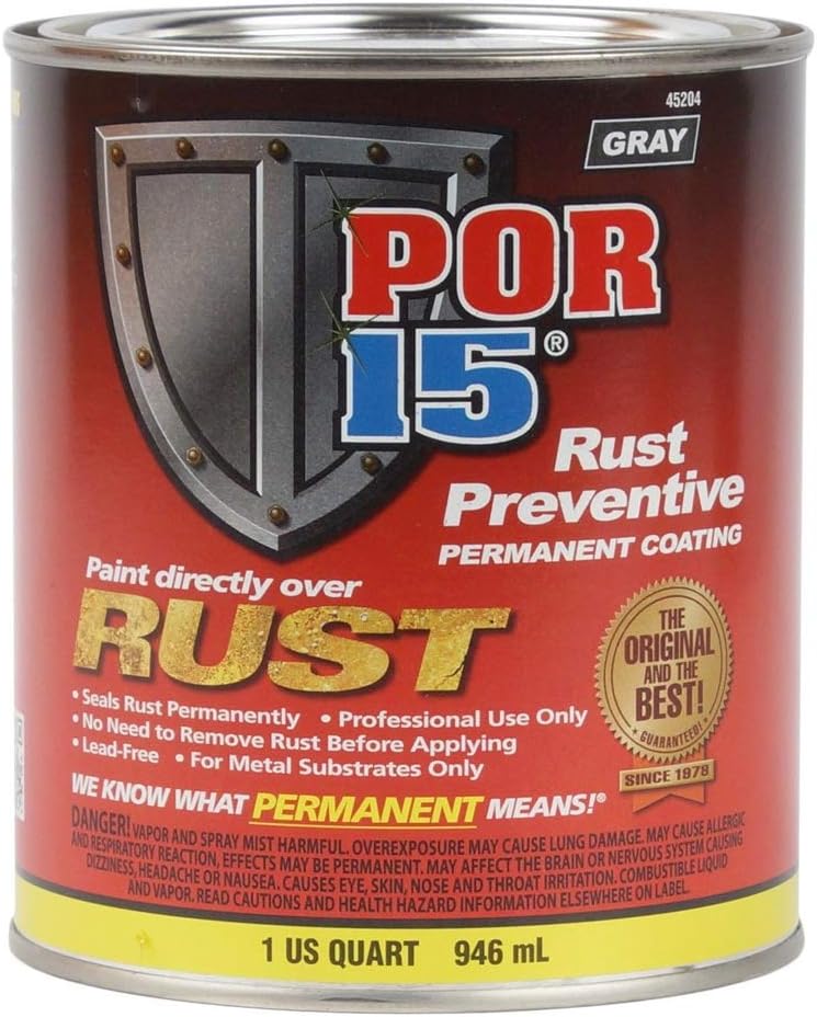 Gray Rust Preventive Coating, 1 pt, Pack of 2 E48467