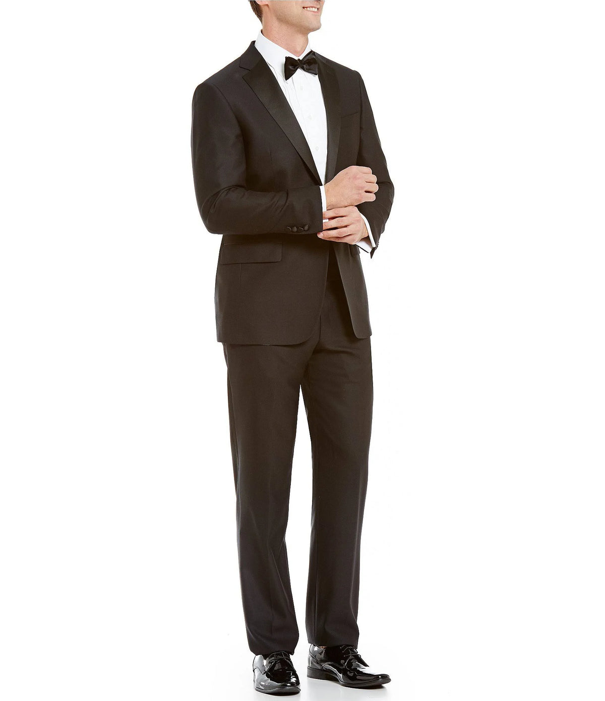 Black Modern-Fit Tuxedo R8557