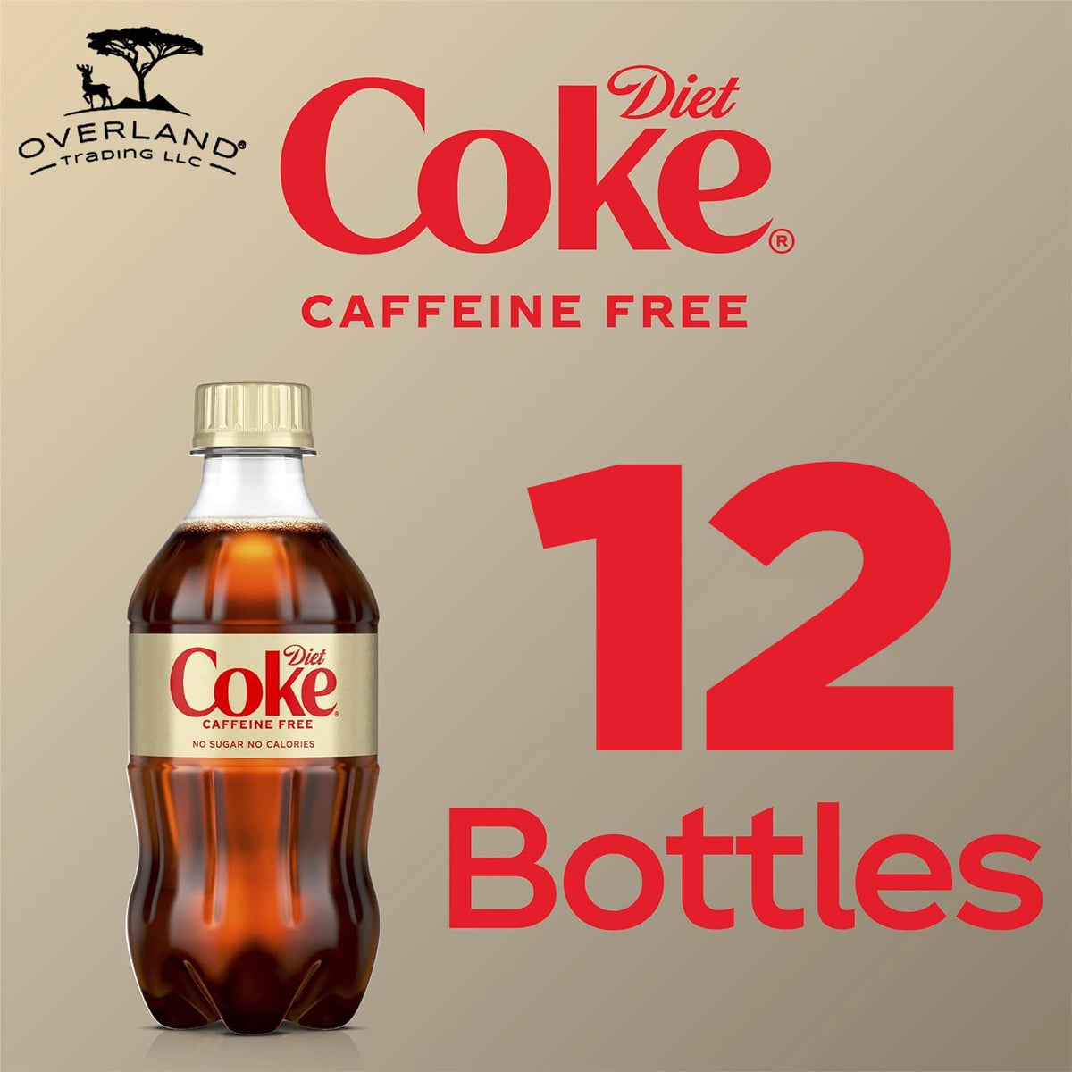 Caffeine Free Soda Soft Drink, 12 fl oz, 12 Pack E653652
