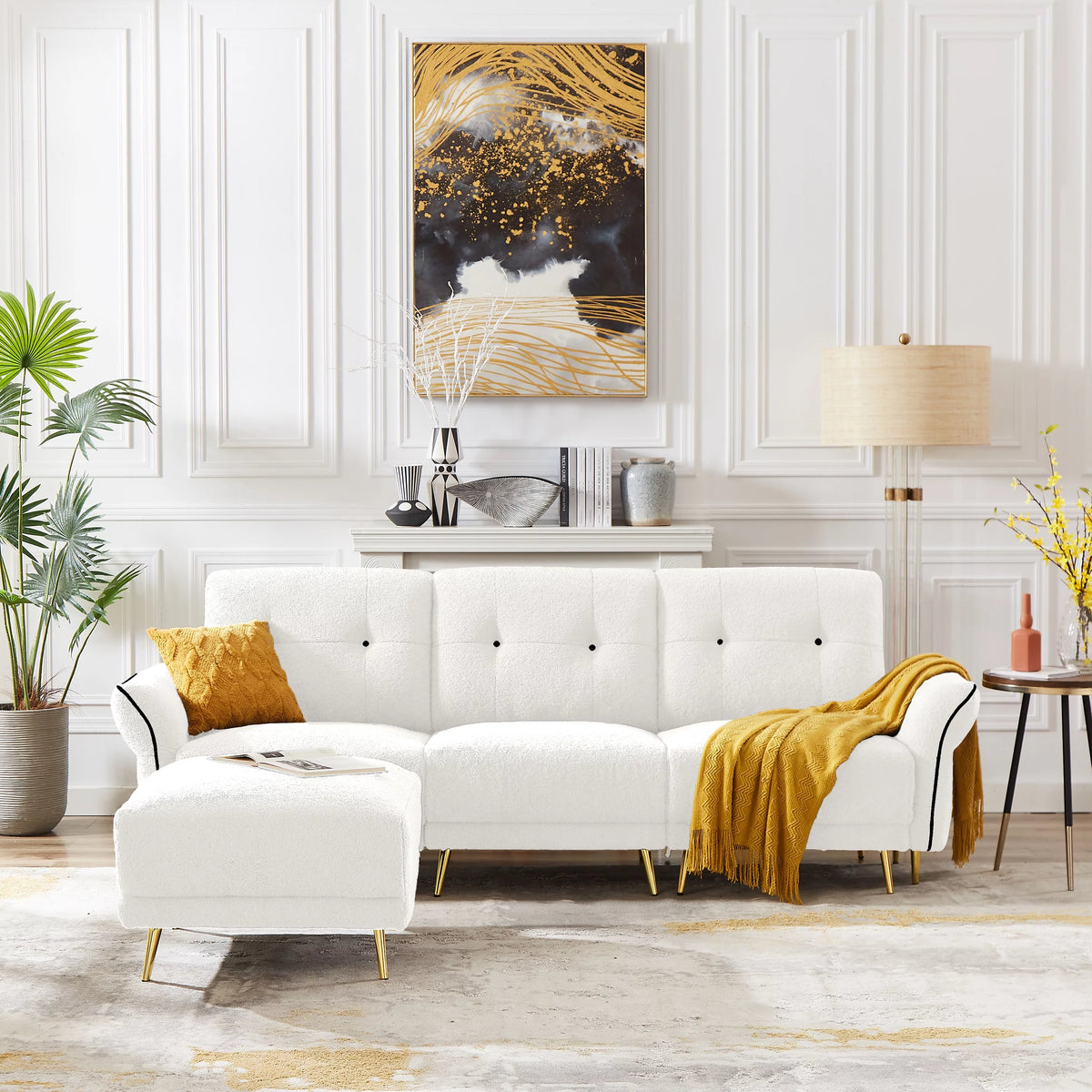 Sherpa Modular Sectional Sofa with Ottomans and Chaise I649843