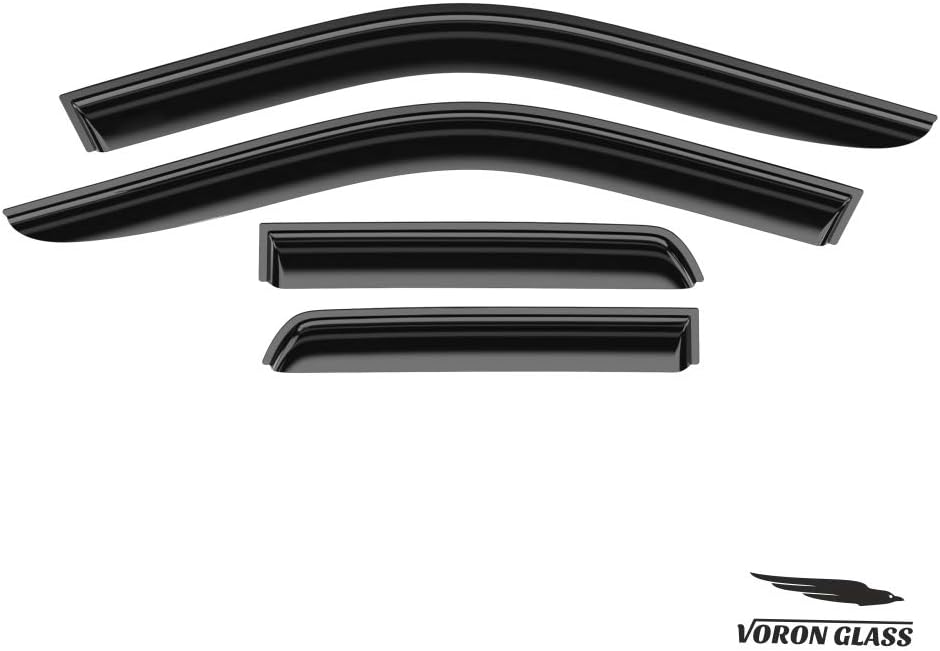 Glass Tape-on Rain Guards for Trucks, 4 Pieces O1812