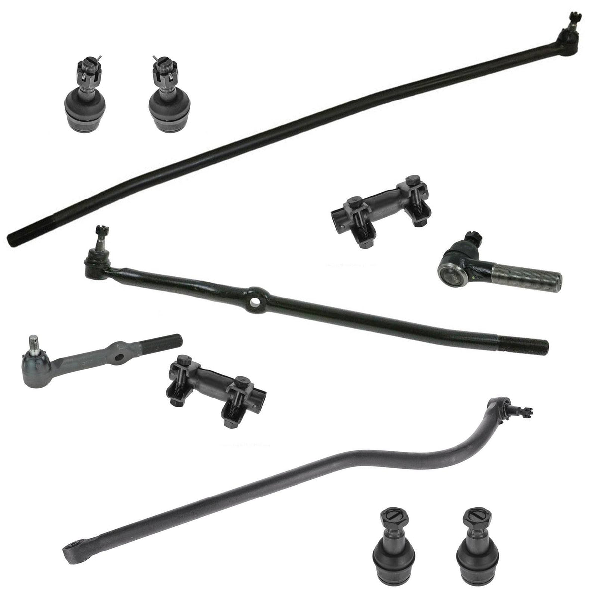 Ball Joint Tie Rod End Drag Link Trac Bar Set of 11 X2369