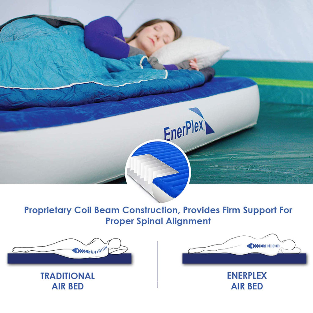 9 Inch Queen Camping Air Mattress with Pump W1199