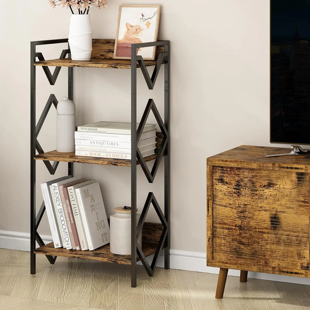 3-Tier Metal Shelf Black N703379
