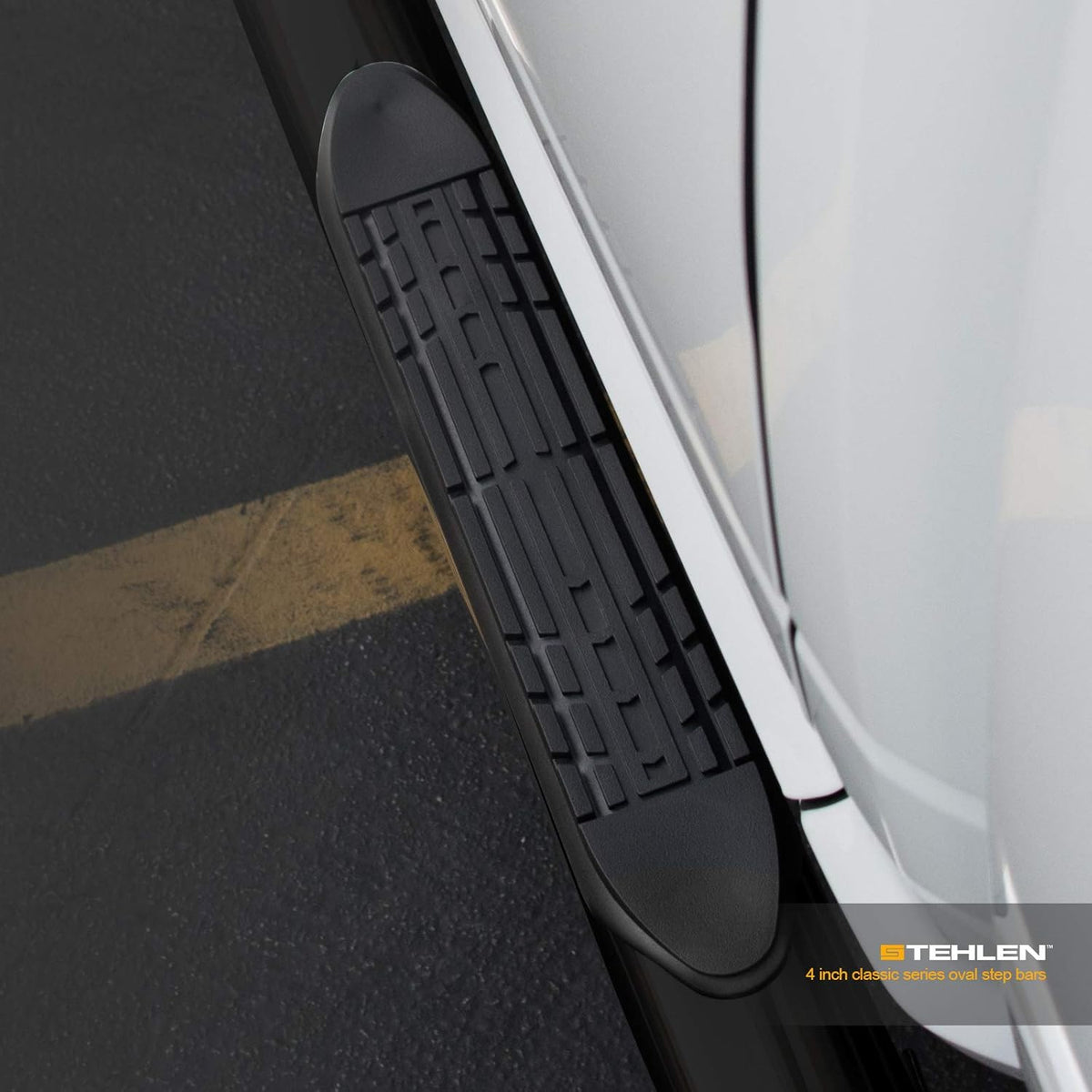 4 Oval Side Step Nerf Bars Black G6872