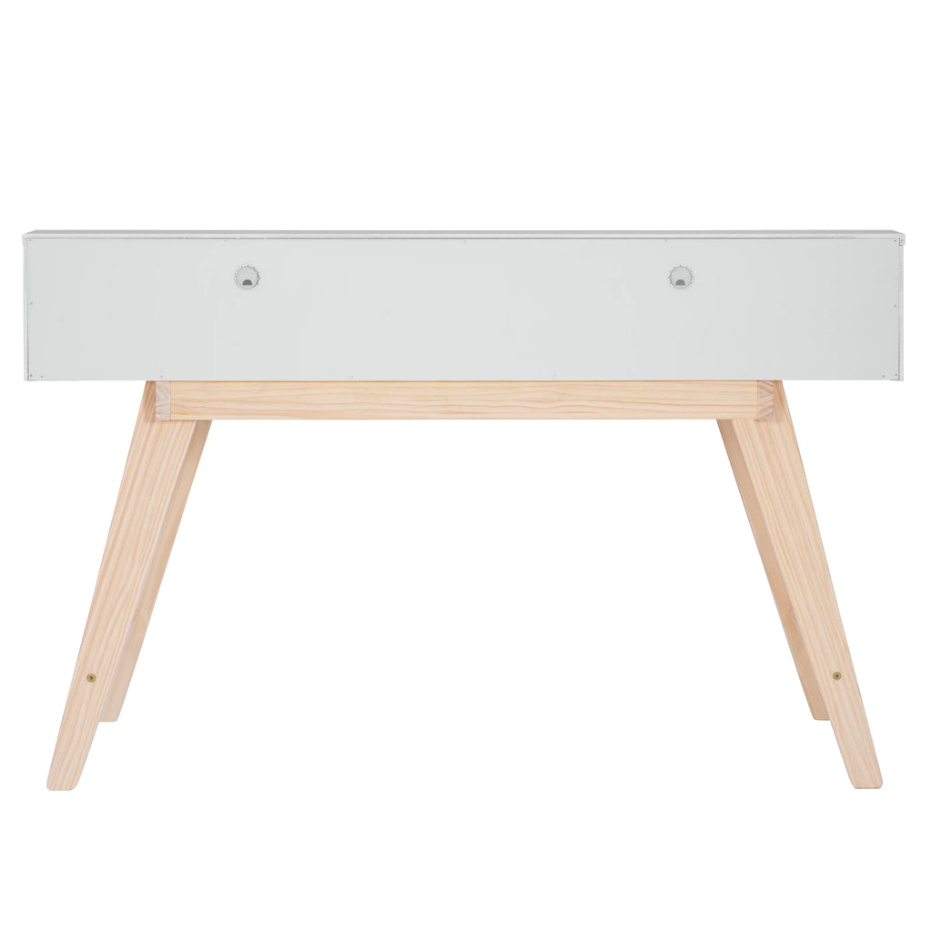 2-Drawer Desk, Natural and White Finish J597567