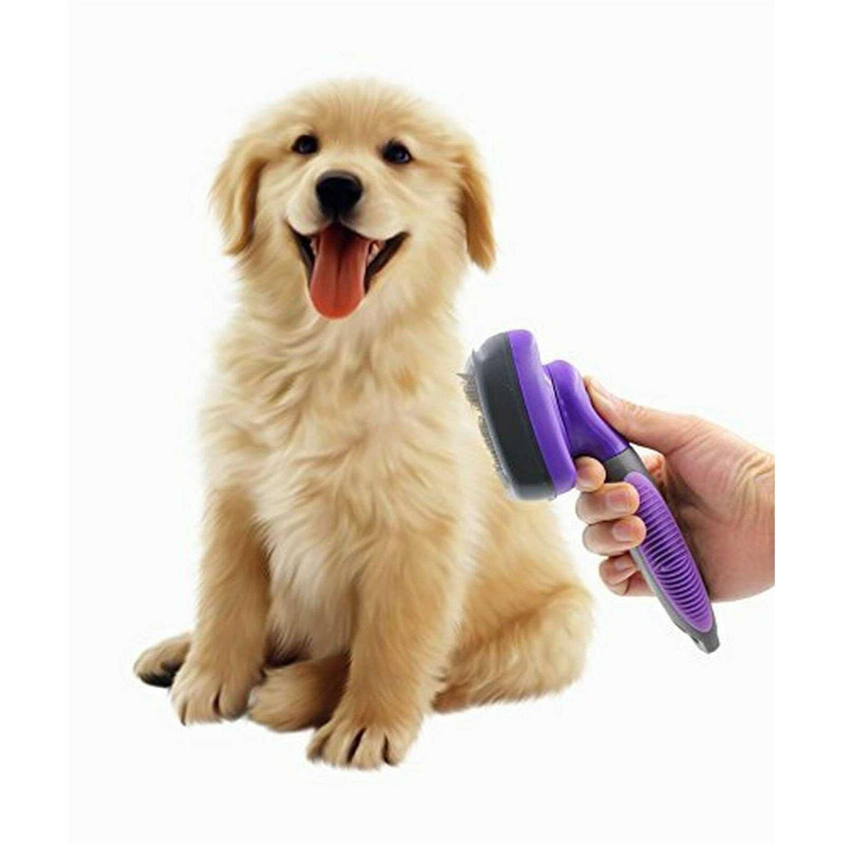 Self-Cleaning Dog & Cat Slicker Brush Y9819