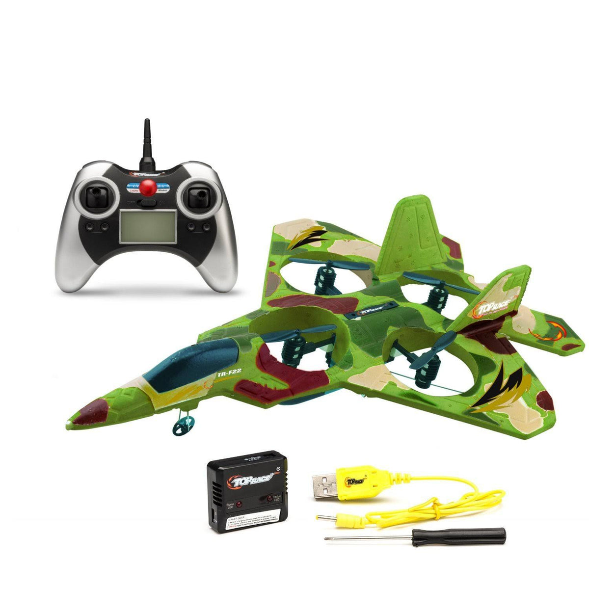 4 Channel RC Quad Copter Green Y887024