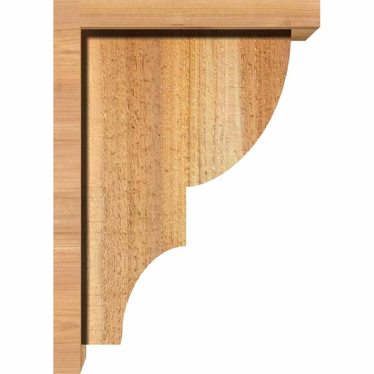 Ridgewood Rough Sawn Corbel with Backplate, Western Red Cedar D165839