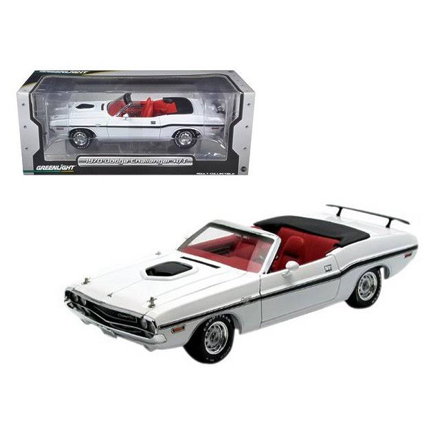 1970 Dodge Challenger Convertible White 1-18 Diecast Car Model B414322