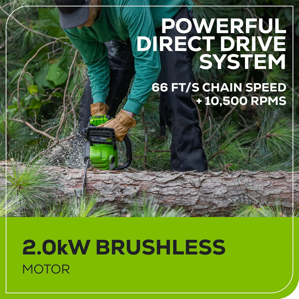 60V Brushless Chainsaw with Battery & Charger O471302
