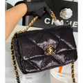 Tweed Flap Bag Q6382