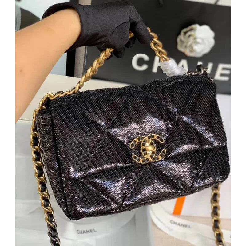 Tweed Flap Bag Q6382
