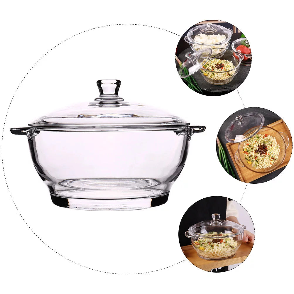 Tempered Glass Salad Bowl G456