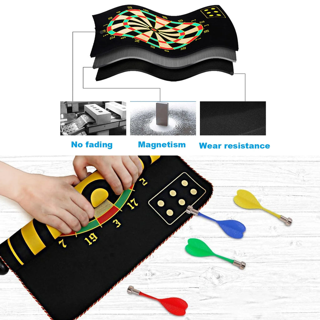 Double-Sided Magnetic Dart Board Game V605